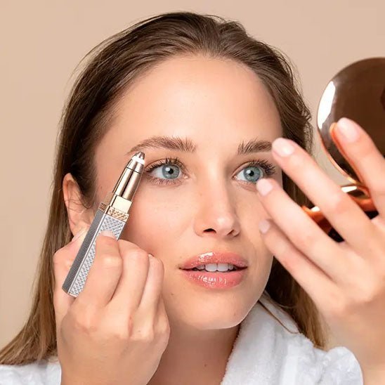 2-in-1 Gesichtsrasierer für Frauen – Präziser Epilierer mit Ergonomischem Design, USB-Ladefunktion und Kompaktem Format für Glatte Haut