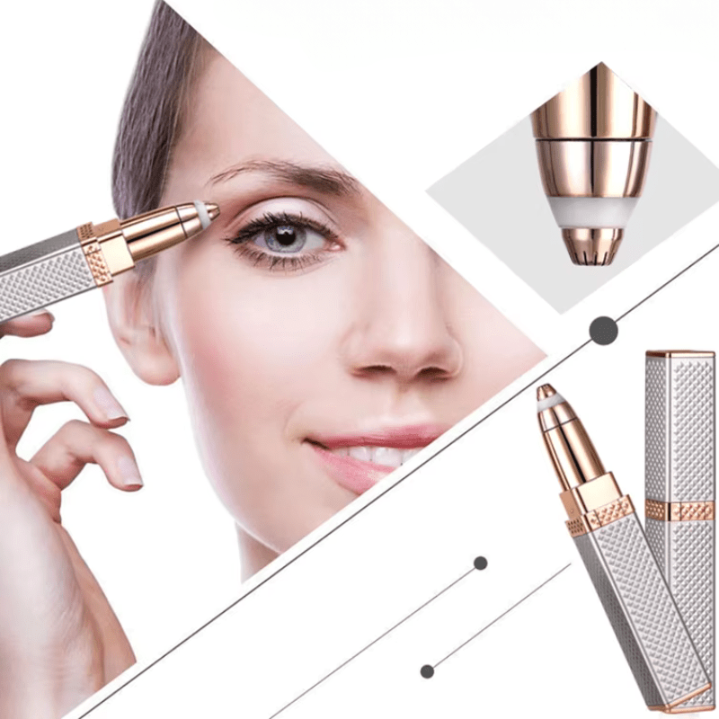2-in-1 Gesichtsrasierer für Frauen – Präziser Epilierer mit Ergonomischem Design, USB-Ladefunktion und Kompaktem Format für Glatte Haut
