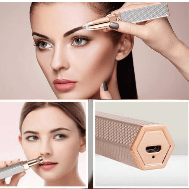 2-in-1 Gesichtsrasierer für Frauen – Präziser Epilierer mit Ergonomischem Design, USB-Ladefunktion und Kompaktem Format für Glatte Haut