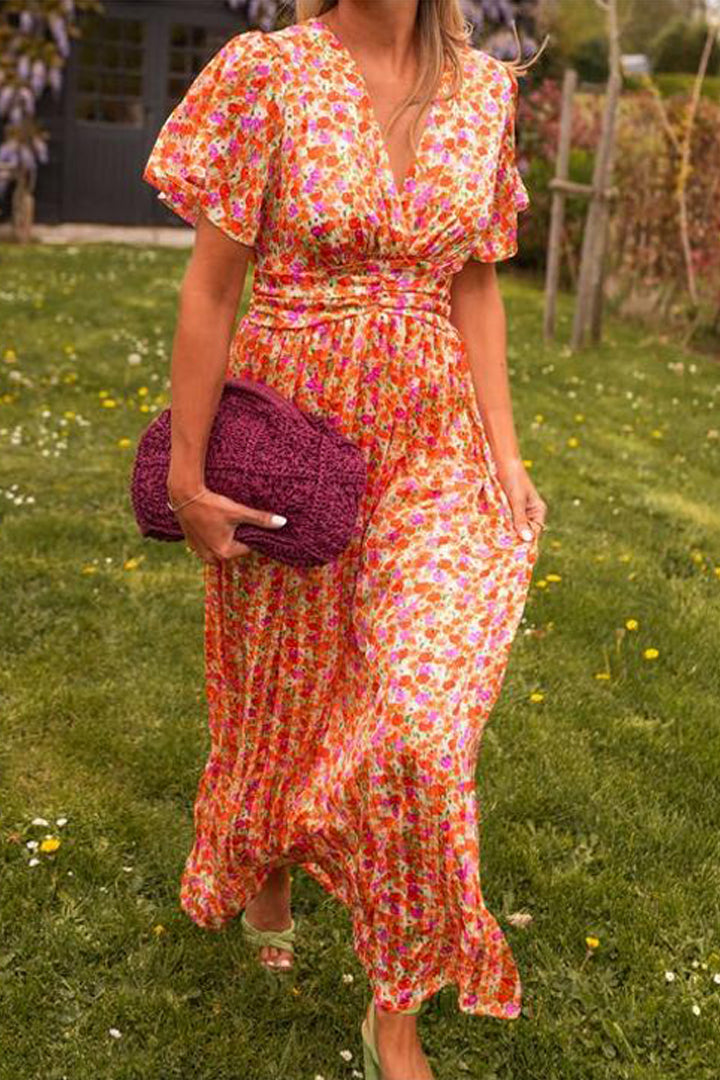 Damen Maxikleid mit Blumenmuster – Eleganz trifft Sommerfrische