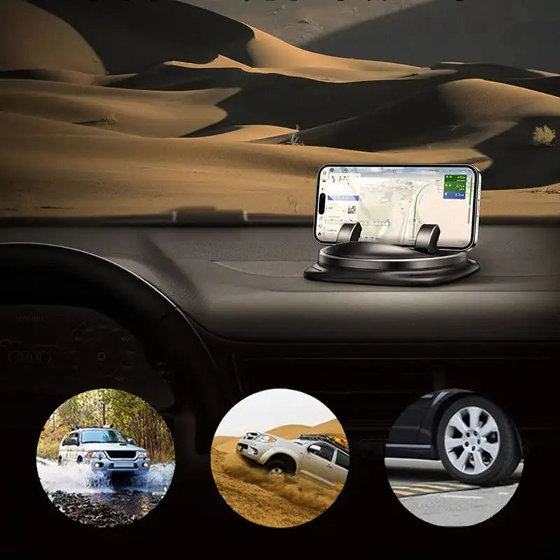 360° drehbarer Autotelefonhalter – Universeller Smartphonehalter mit stabiler Befestigung und einfacher Installation