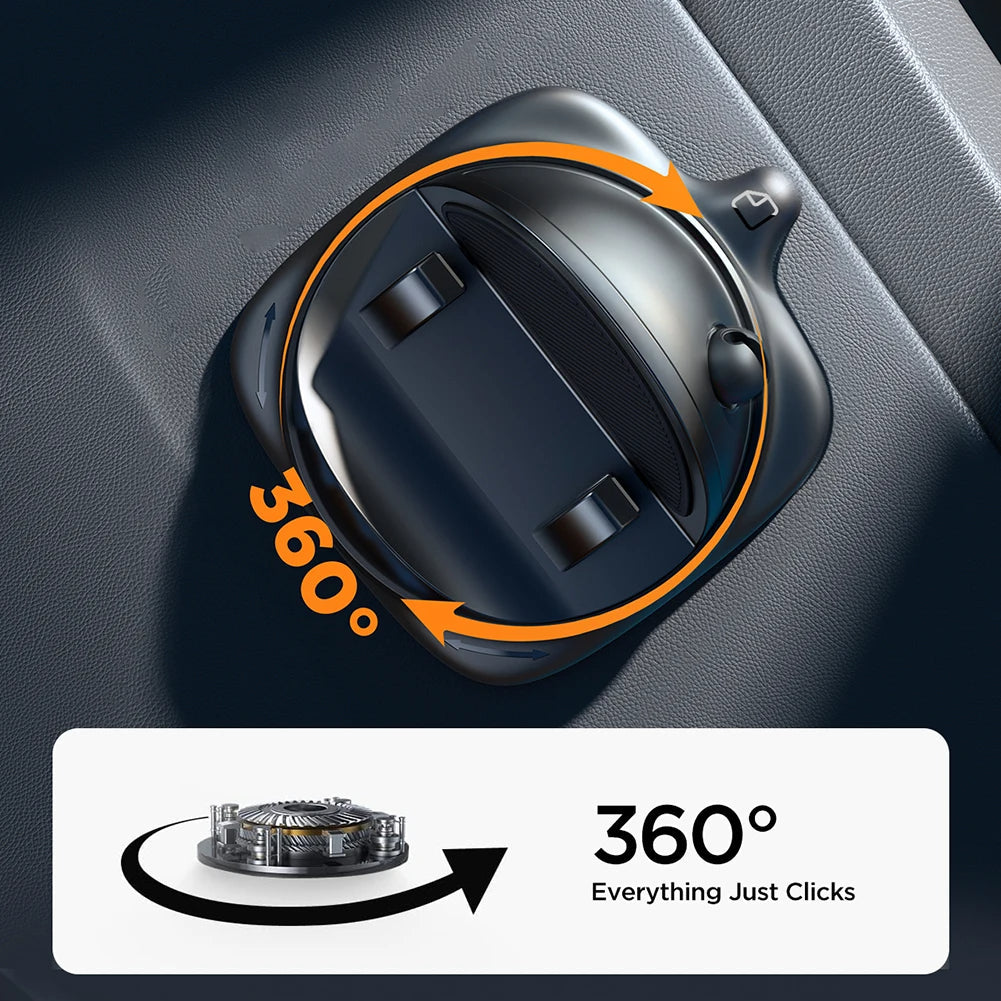 360° Drehbare Auto-Telefonhalterung – Universelle Smartphone Halterung mit Starker Klemme und Werkzeugloser Installation, Schwarz