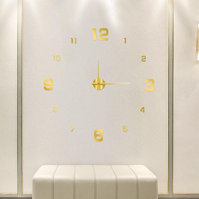 3D-Wanduhr Modern DIY – Große Wanduhr mit Beleuchtungsoption