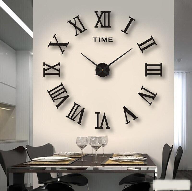 3D-Wanduhr Modern DIY – Große Wanduhr mit Beleuchtungsoption