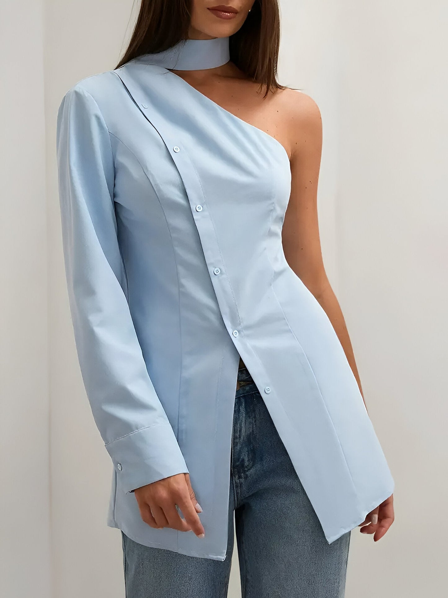 Elegantes One-Shoulder-Oberteil für Damen-2