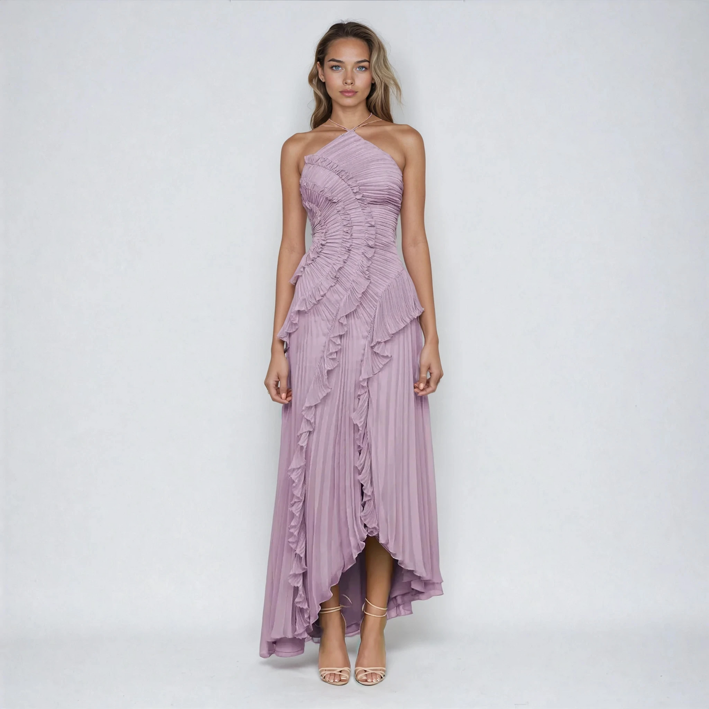 Abendkleid | Langes Abendkleid für Hochzeitsgast im Sommer für Frauen