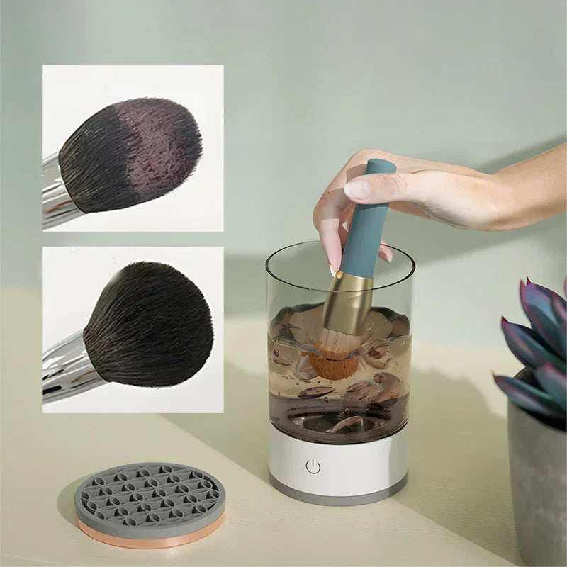 Automatischer Pinselreiniger 7000 U/min – Effektive Reinigung und Trocknung für Make-up-Pinsel, USB-Ladefunktion, Kompakt und Leicht