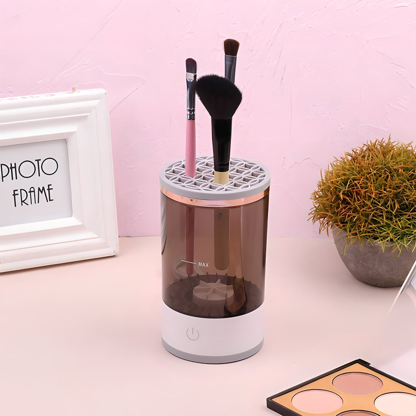 Automatischer Pinselreiniger 7000 U/min – Effektive Reinigung und Trocknung für Make-up-Pinsel, USB-Ladefunktion, Kompakt und Leicht