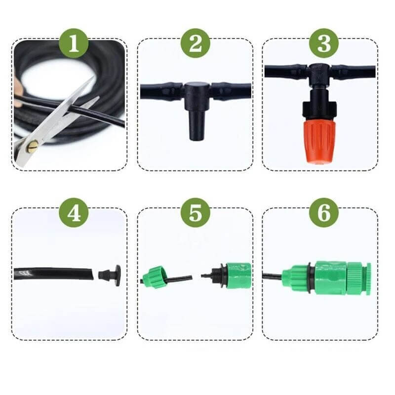 Bewässerungssystem Set Pro – Effizientes Garten Bewässerungssystem mit 70% Wassereinsparung und einfacher Installation