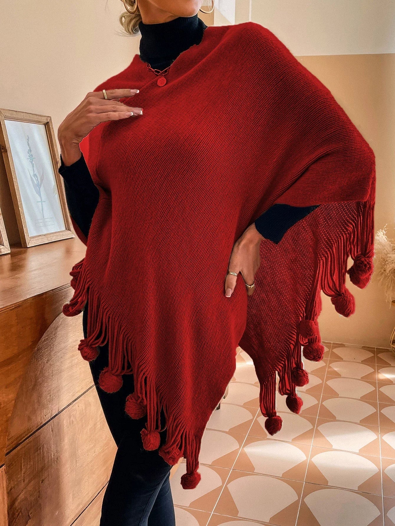 Cape für Damen | Modeaccessoire für Herbst/Winter/Sommer für Damen