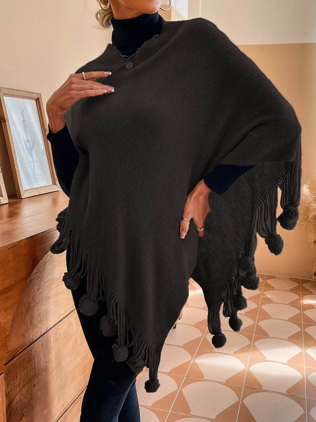 Cape für Damen | Modeaccessoire für Herbst/Winter/Sommer für Damen