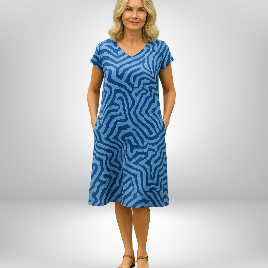 Damenkleid | Kleider für Sommer | Figurschmeichelndes A-Linien-Kleid