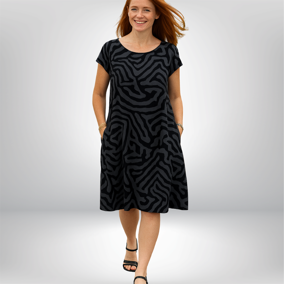 Damenkleid | Kleider für Sommer | Figurschmeichelndes A-Linien-Kleid