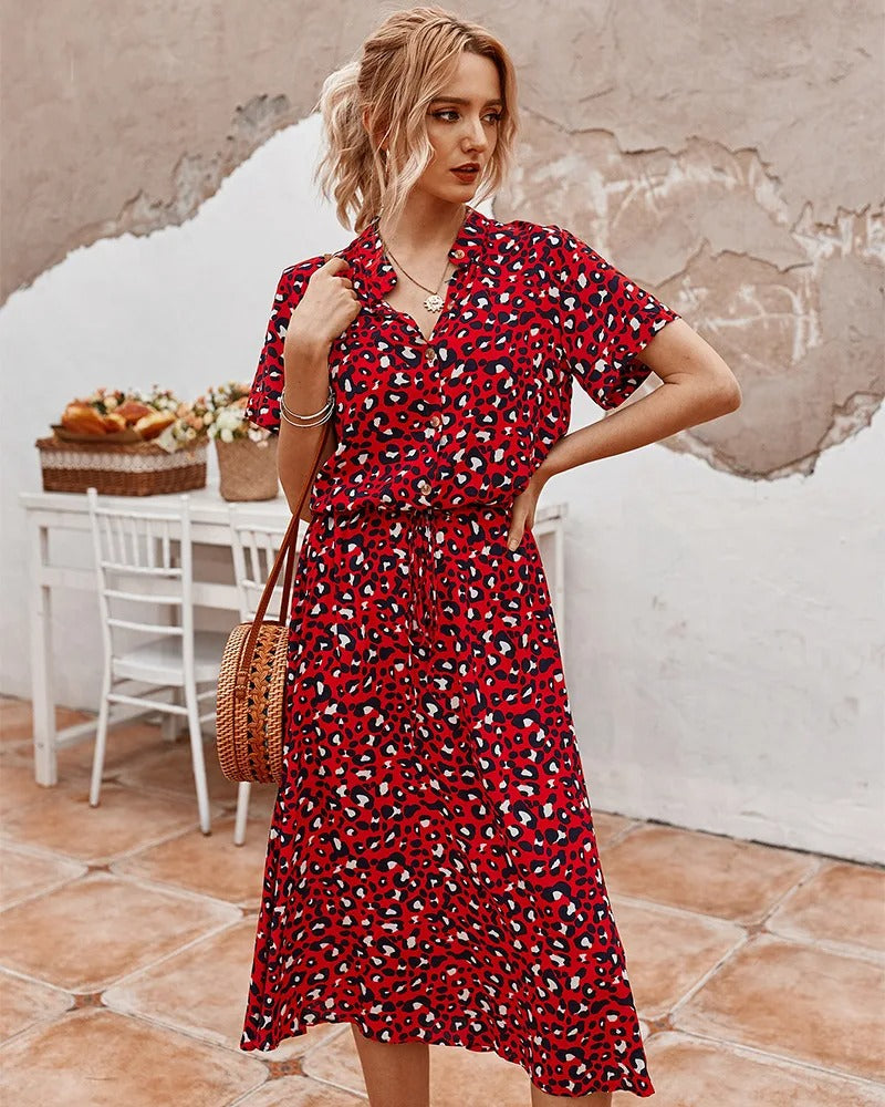Damenkleid | Midi-Jurk für Sommerkleider Damen