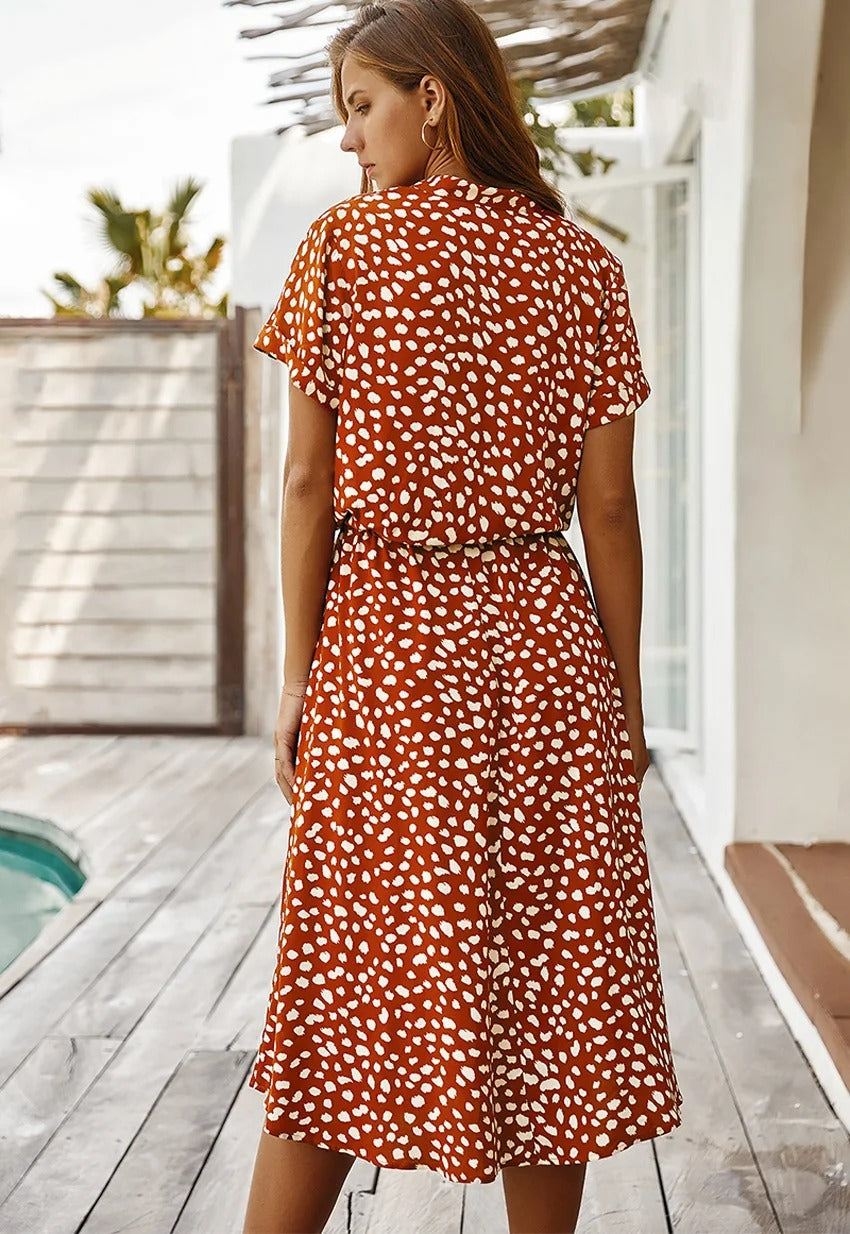 Damenkleid | Midi-Jurk für Sommerkleider Damen