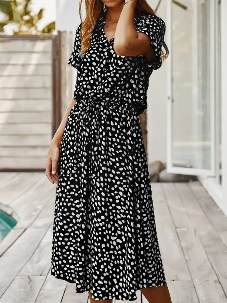 Damenkleid | Midi-Jurk für Sommerkleider Damen