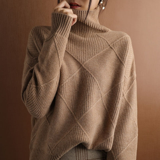 Damenpullover | Wintermode Rollkragenpullover für kalte Tage