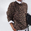 Damenpullover mit Leopardenmuster | Lässiger und modischer Pullover mit Tiermuster