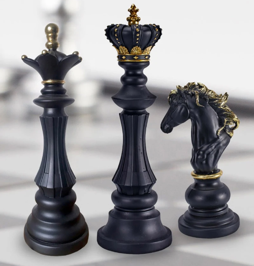 Dekorative Schachfiguren – elegante Designs für zeitlose Innenarchitektur