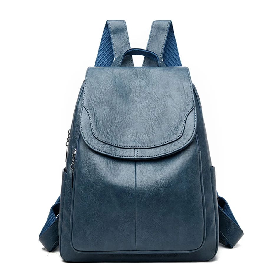 Diebstahlsicherer Lederucksack Damen | Rucksack für Reisen und Alltag