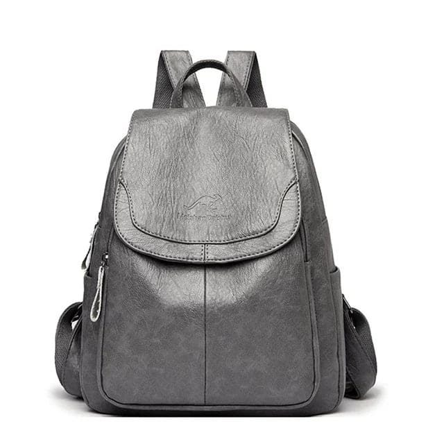 Diebstahlsicherer Lederucksack Damen | Rucksack für Reisen und Alltag