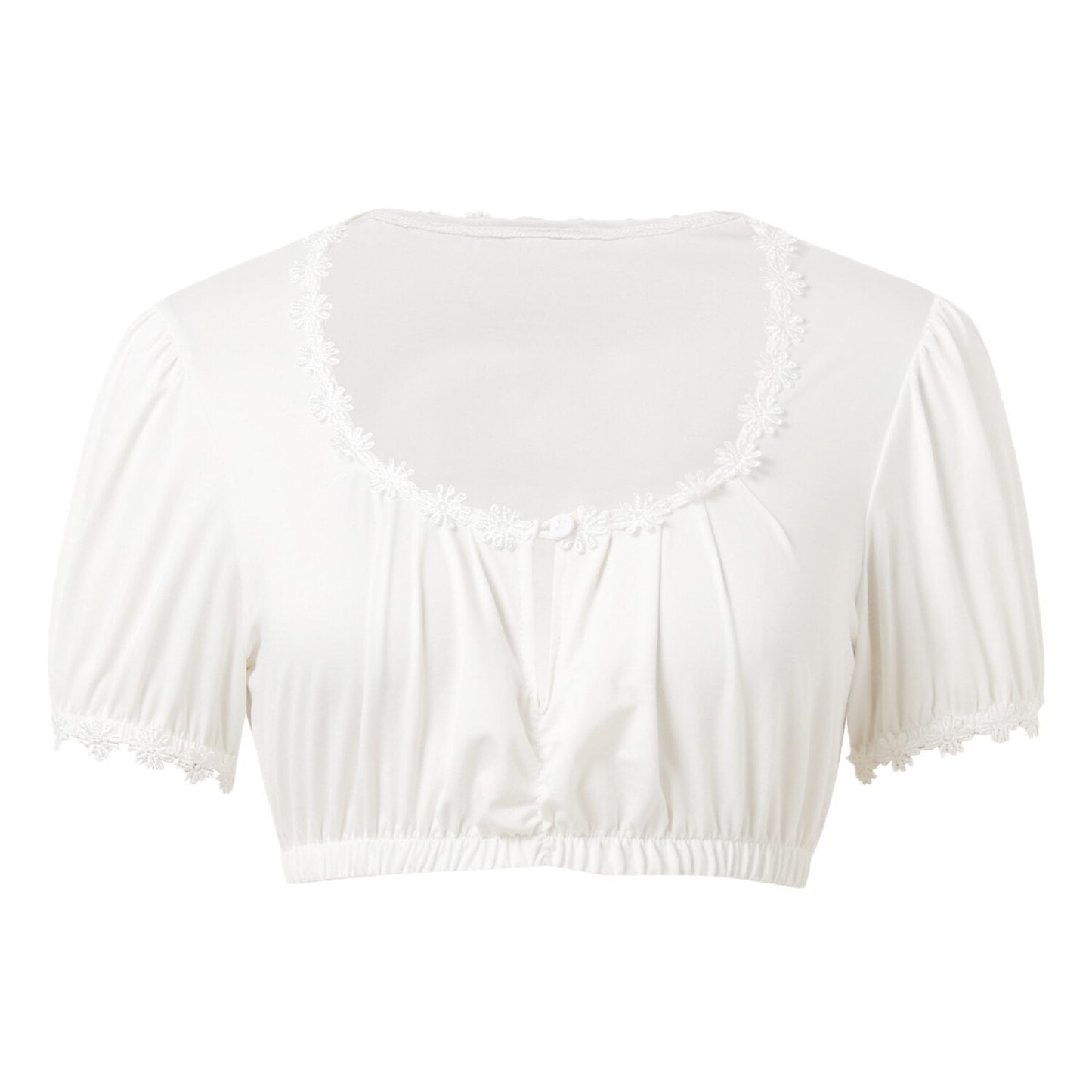Dirndlbluse Crop Top – Oktoberfest | Kurzes Trachtentop für Damen im modernen Style