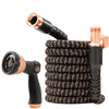 Extendable garden hose – tear-resistant, kink-free, high-pressure resistant with 10-way spray head