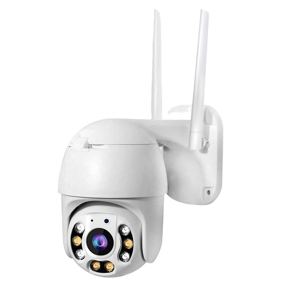 Externe Überwachungskamera Outdoor mit 1080P HD, WLAN, Zwei-Wege-Audio und 360° Steuerung – Live Übertragung auf Handy