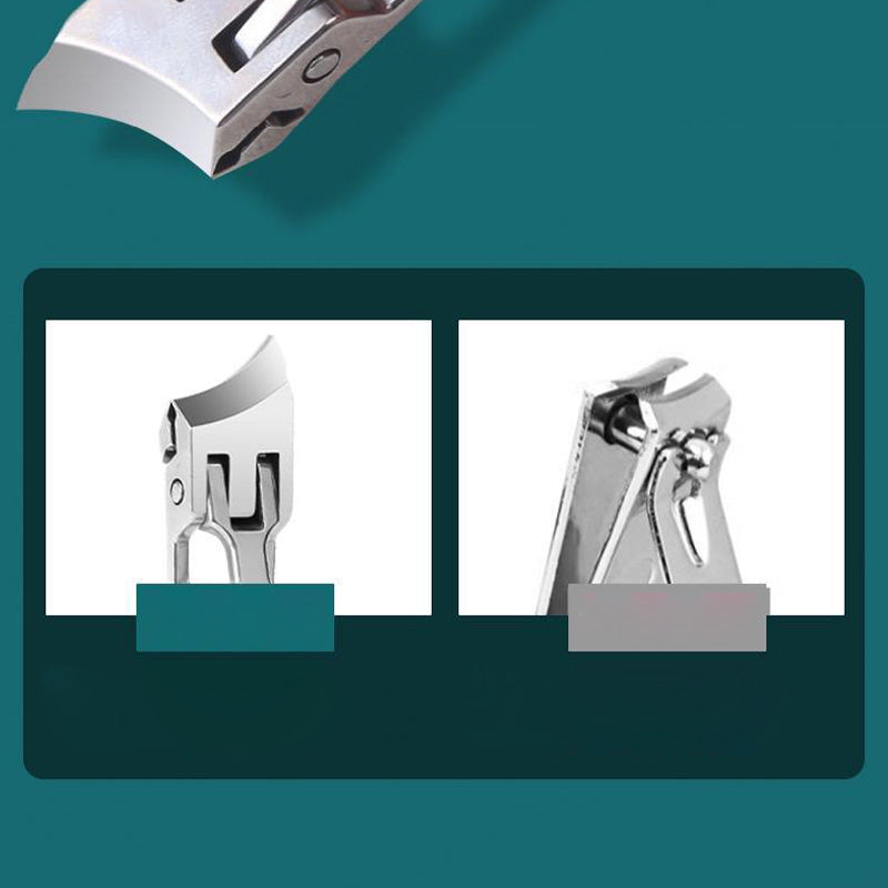 Extra Breite Nagelknipper aus Rostfreiem Stahl – Ergonomischer Griff für Dicke Nägel und Schimmelnägel, Anti-Splash Schutz