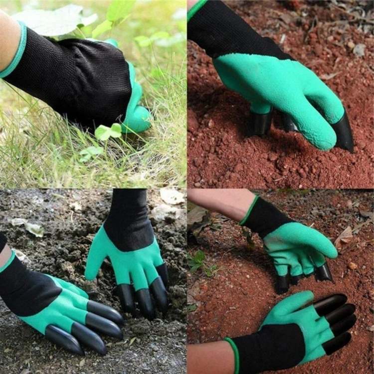 Gartenhandschuhe Mit Abnehmbaren Krallen | Gartenarbeit Zubehör Für Erwachsene