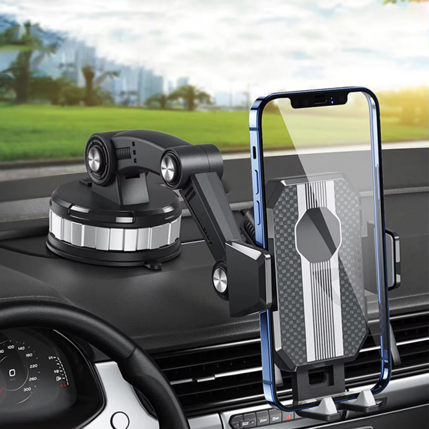 Halterung Handy Auto | Auto Halterung für Handy mit Saugnapf und 360° Drehung