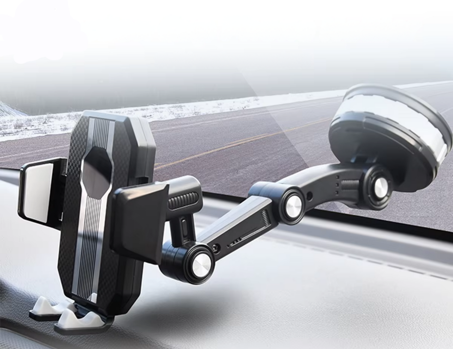 Handyhalterung Auto mit Starker Saugnapf-Haftung und 360° Rotation – Einhandbedienung für Smartphones