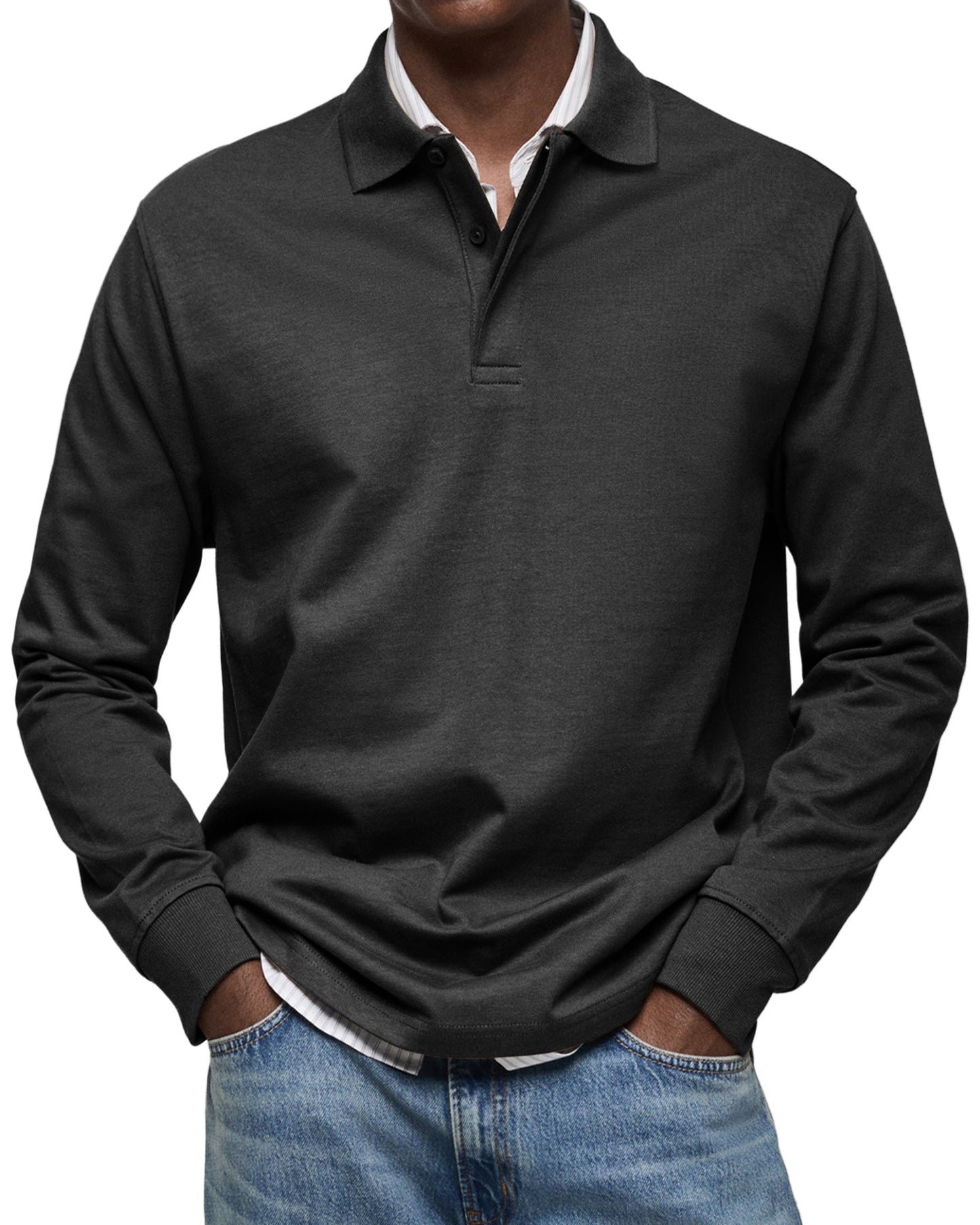 Herren Poloshirt Langer Arm | Poloshirts Für Männer - Vielseitig Für Freizeit Und Formal