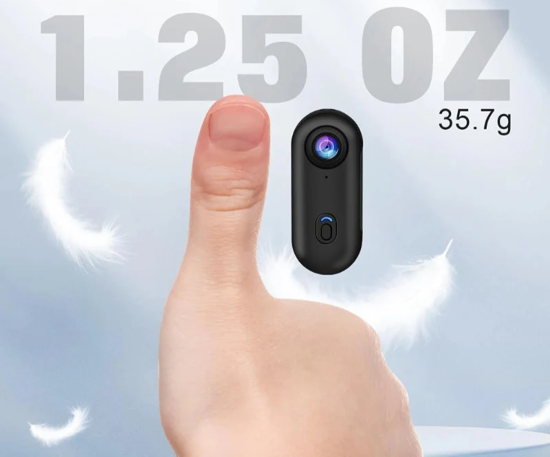 Hexton | 4K 128 GB UHD Mini-Körperkamera | Ihr ultimativer freihändiger Aufnahmepartner