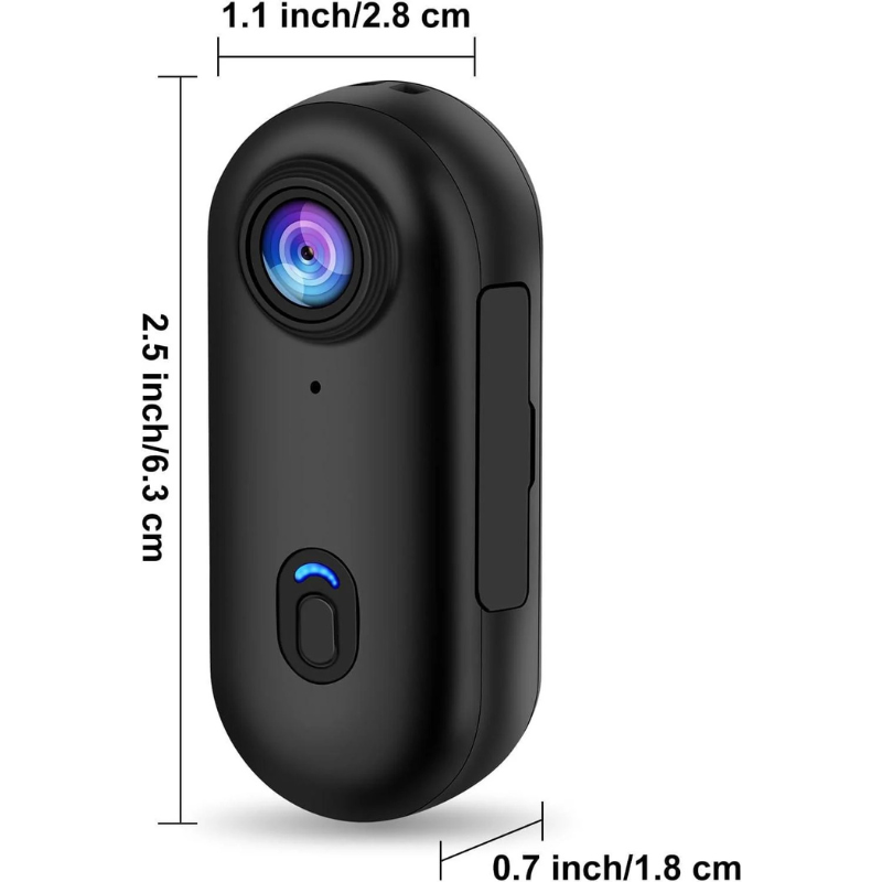 Hexton | 4K 128 GB UHD Mini-Körperkamera | Ihr ultimativer freihändiger Aufnahmepartner