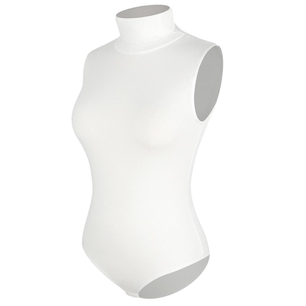 Hochgeschlossenes Ärmelloses Shapewear Bodysuit für Damen – Bequem, Undurchsichtig, Elastisches Material