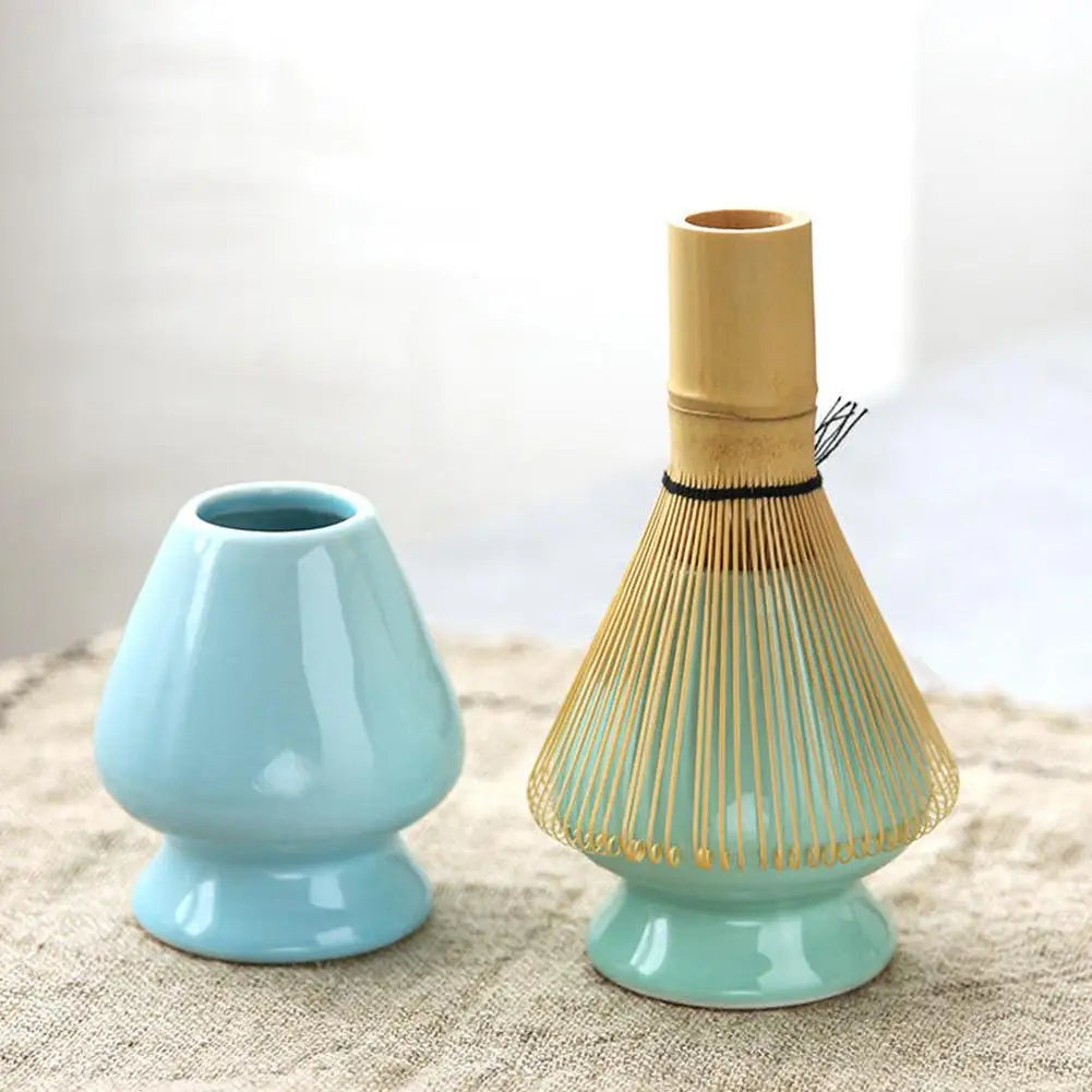 Service à thé matcha en bambou de haute qualité avec bol, fouet et cuillère pour une préparation authentique - idéal pour les débutants et les professionnels