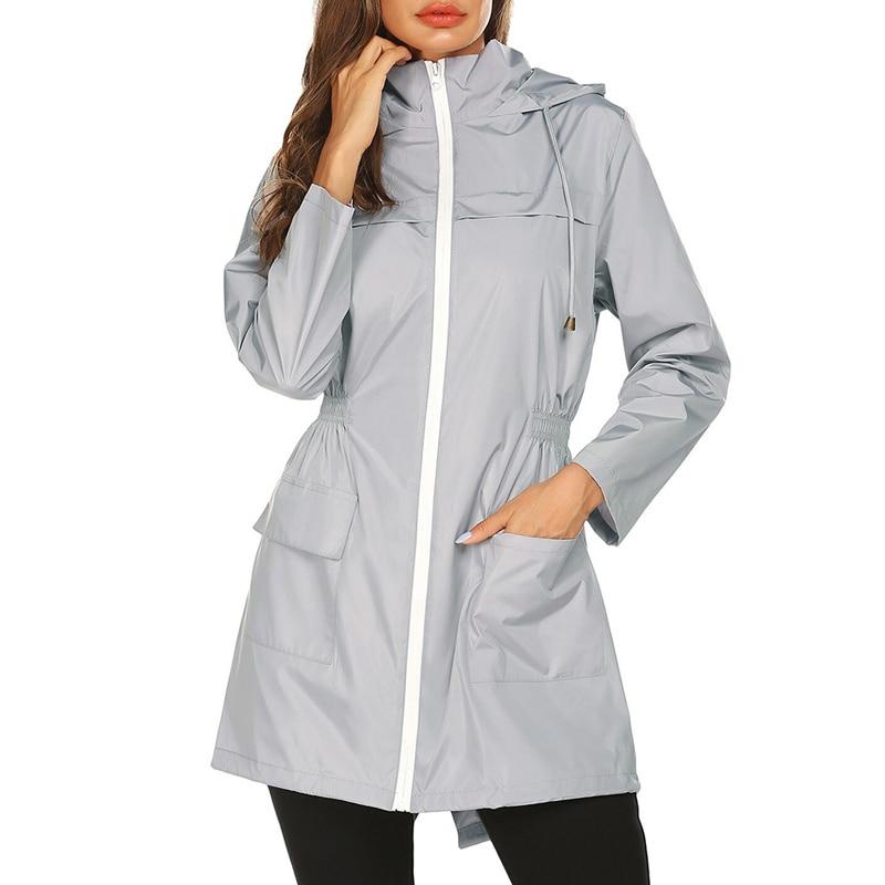 Jacke Damen | Wasserdichte Windjacke für Outdoor-Aktivitäten bei Regen und Wind