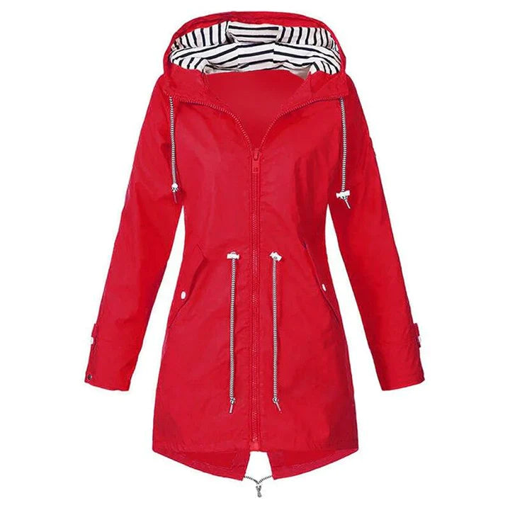 Jacke Damen | Winddichte Regenjacke Mit Kapuze Für Freizeitaktivitäten