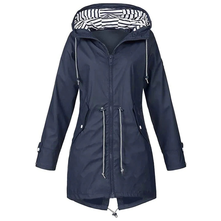 Jacke Damen | Winddichte Regenjacke Mit Kapuze Für Freizeitaktivitäten