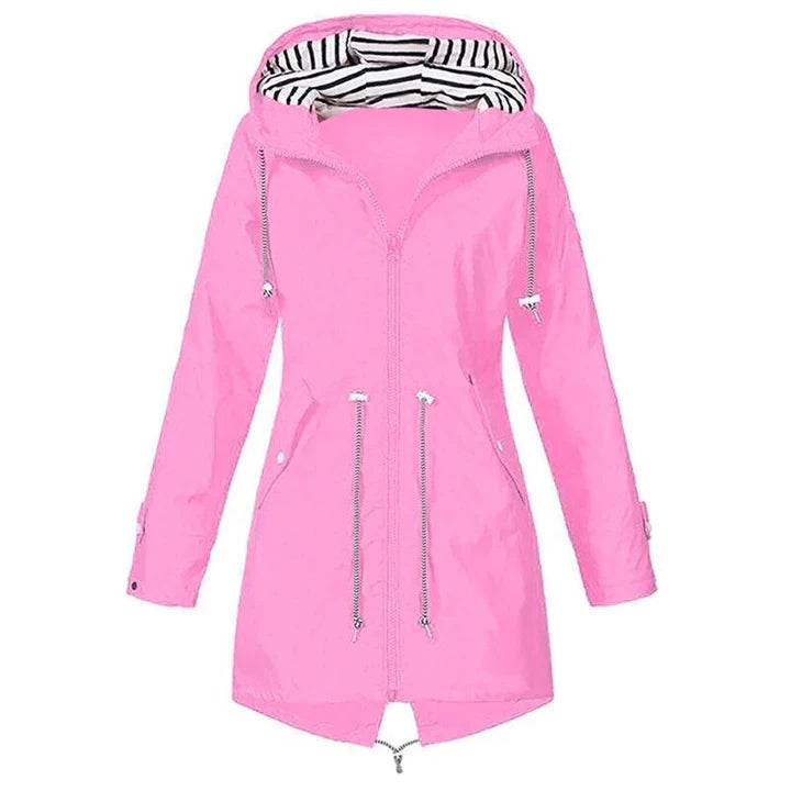 Jacke Damen | Winddichte Regenjacke Mit Kapuze Für Freizeitaktivitäten