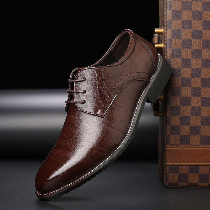 Jamie | Schicke Herren-Schnürschuhe mit Brogue-Details