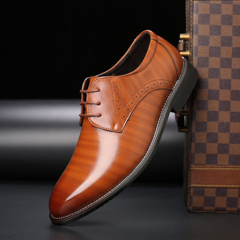 Jamie | Schicke Herren-Schnürschuhe mit Brogue-Details