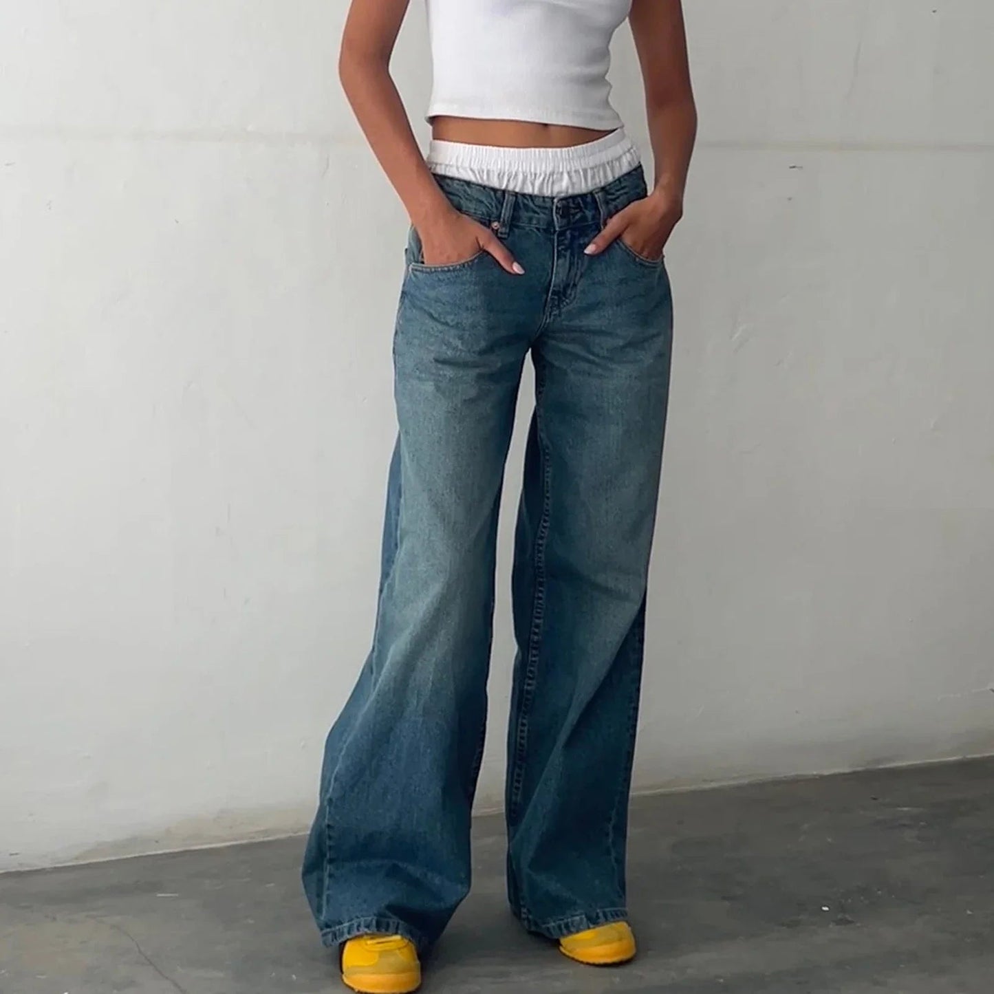 Jeans Damen | Weitbein-Jeans für Freizeit und Streetwear