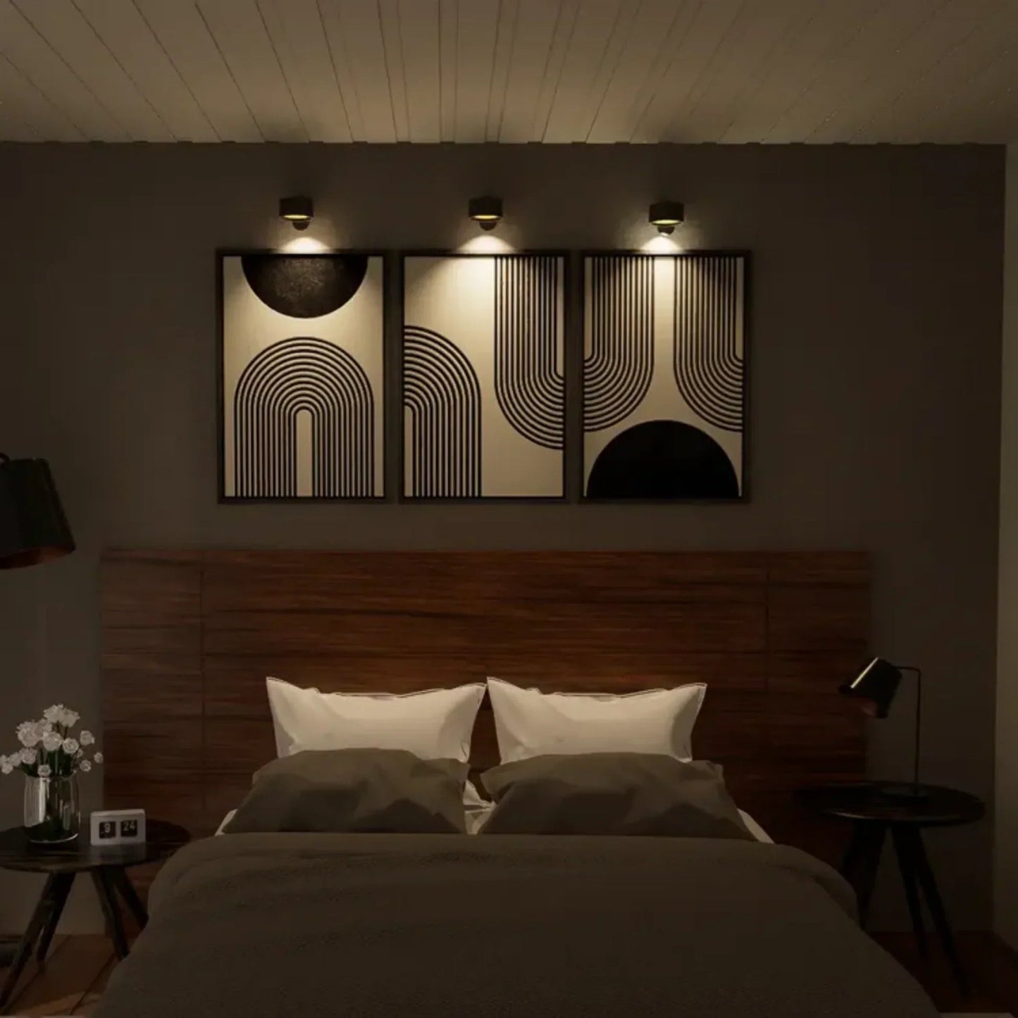 Kabellose Wandlampe mit Dimmfunktion und 360° Drehung – Magnetische Montage für Flexible Beleuchtung