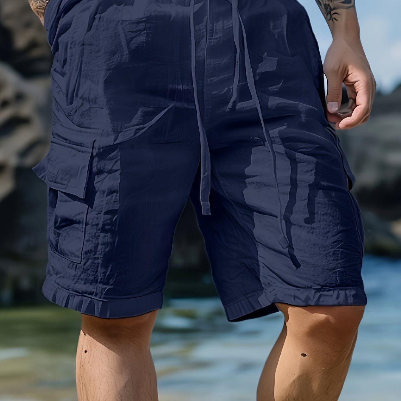 Kurze Hosen Herren | Shorts Für Herren Sommerbekleidung Mit Elastischem Bund
