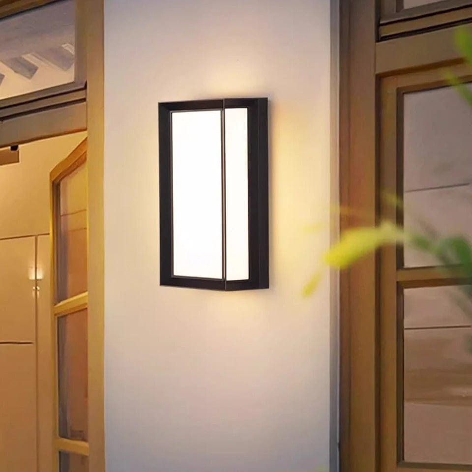 LED Außenwandleuchte mit PIR Bewegungsmelder | Außenbeleuchtung für Garten und Balkon