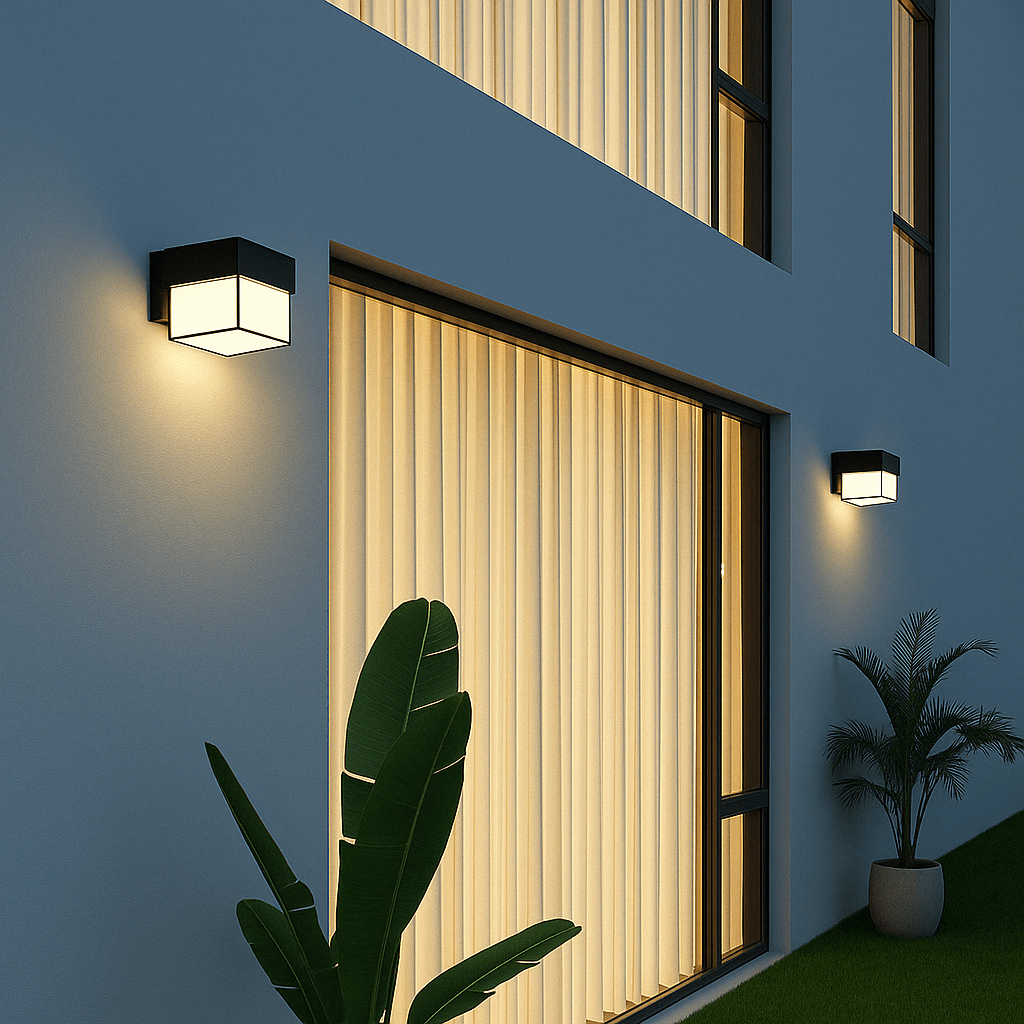 LED Außenwandleuchte mit PIR Bewegungsmelder | Außenbeleuchtung für Garten und Balkon
