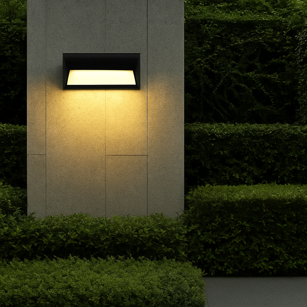 LED Außenwandleuchte mit PIR Bewegungsmelder | Außenbeleuchtung für Garten und Balkon