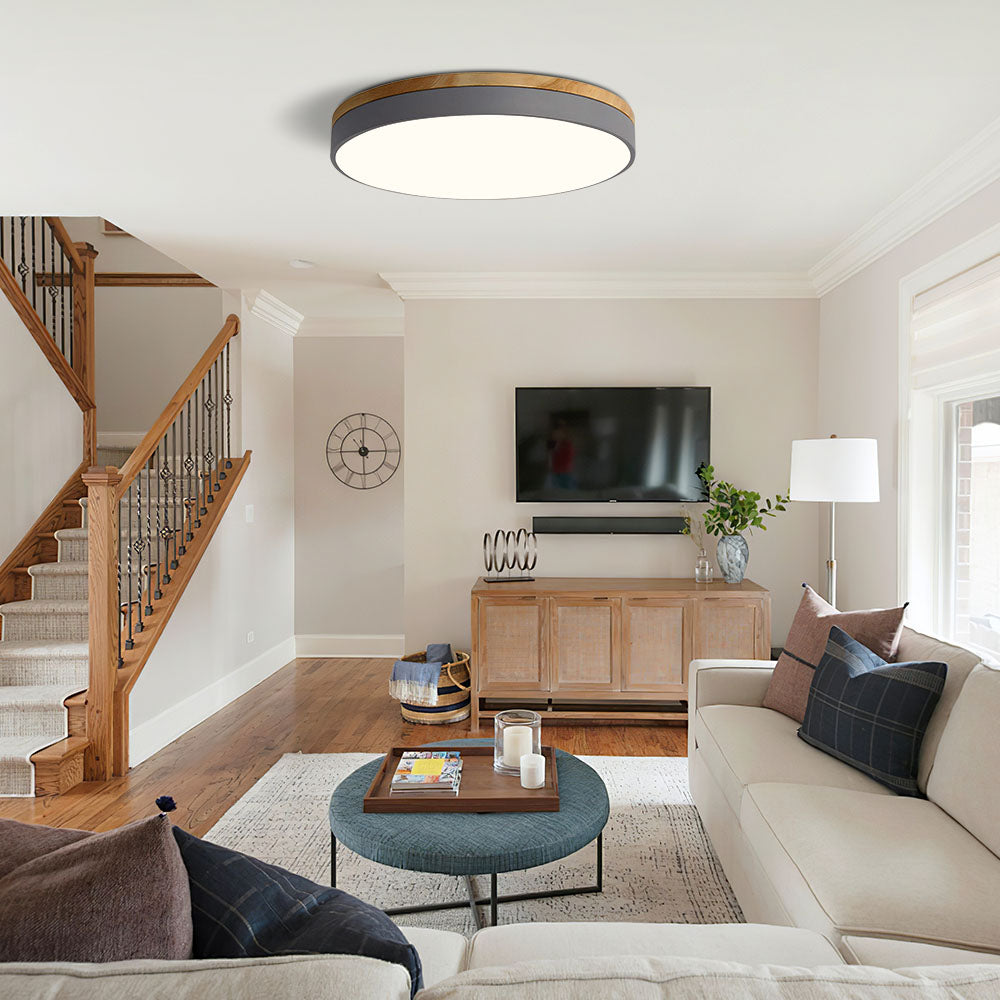 LED Deckenlampe | Deckenleuchte Wohnzimmer für moderne Wohnräume, energieeffizient, verstellbare Helligkeit